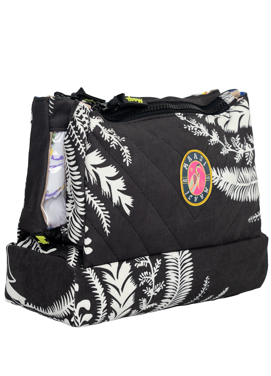 Midnight Palm Coral Double Pocket