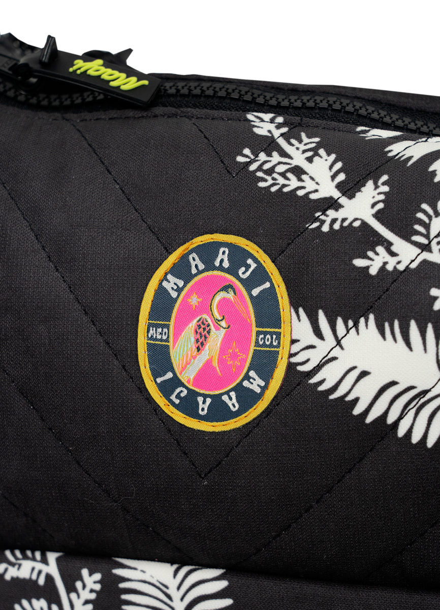 Midnight Palm Coral Double Pocket