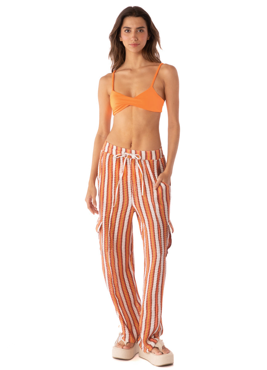 Stripe Crochet Elodie Pants