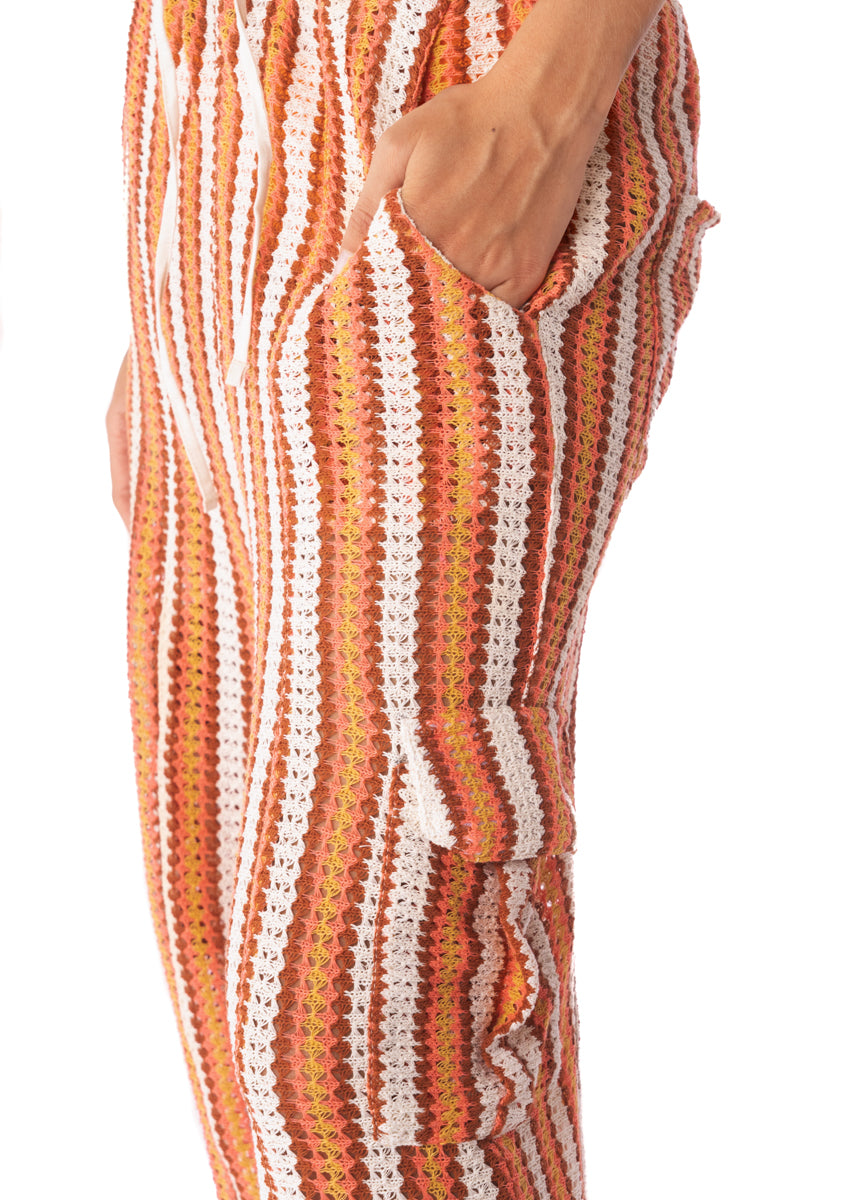 Stripe Crochet Elodie Pants