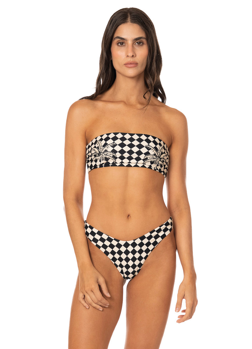 Tropic Chess Splendour Regular Rise Thin Side Bikini Bottom