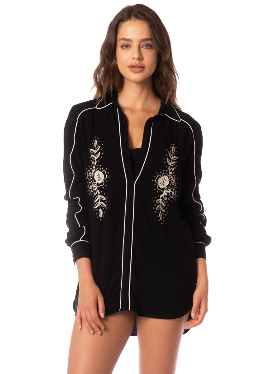 Midnight Shadow Juicy Long Shirt