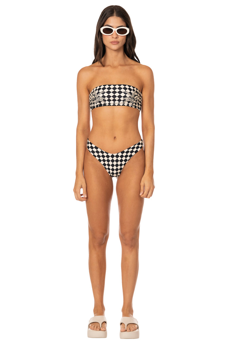 Tropic Chess Tiffany Strapless Bandeau Bikini Top