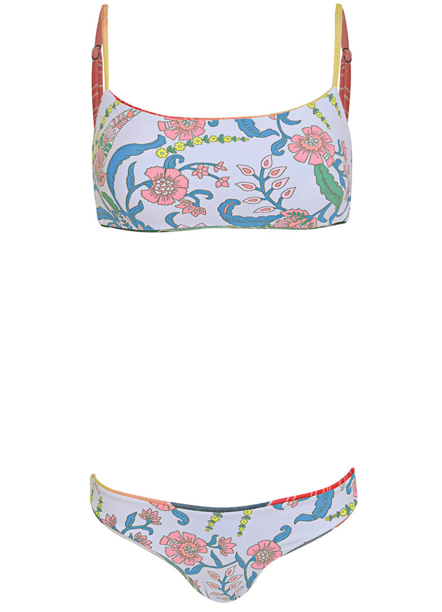 Sakura Scenery Scape Sporty Bralette Bikini Top