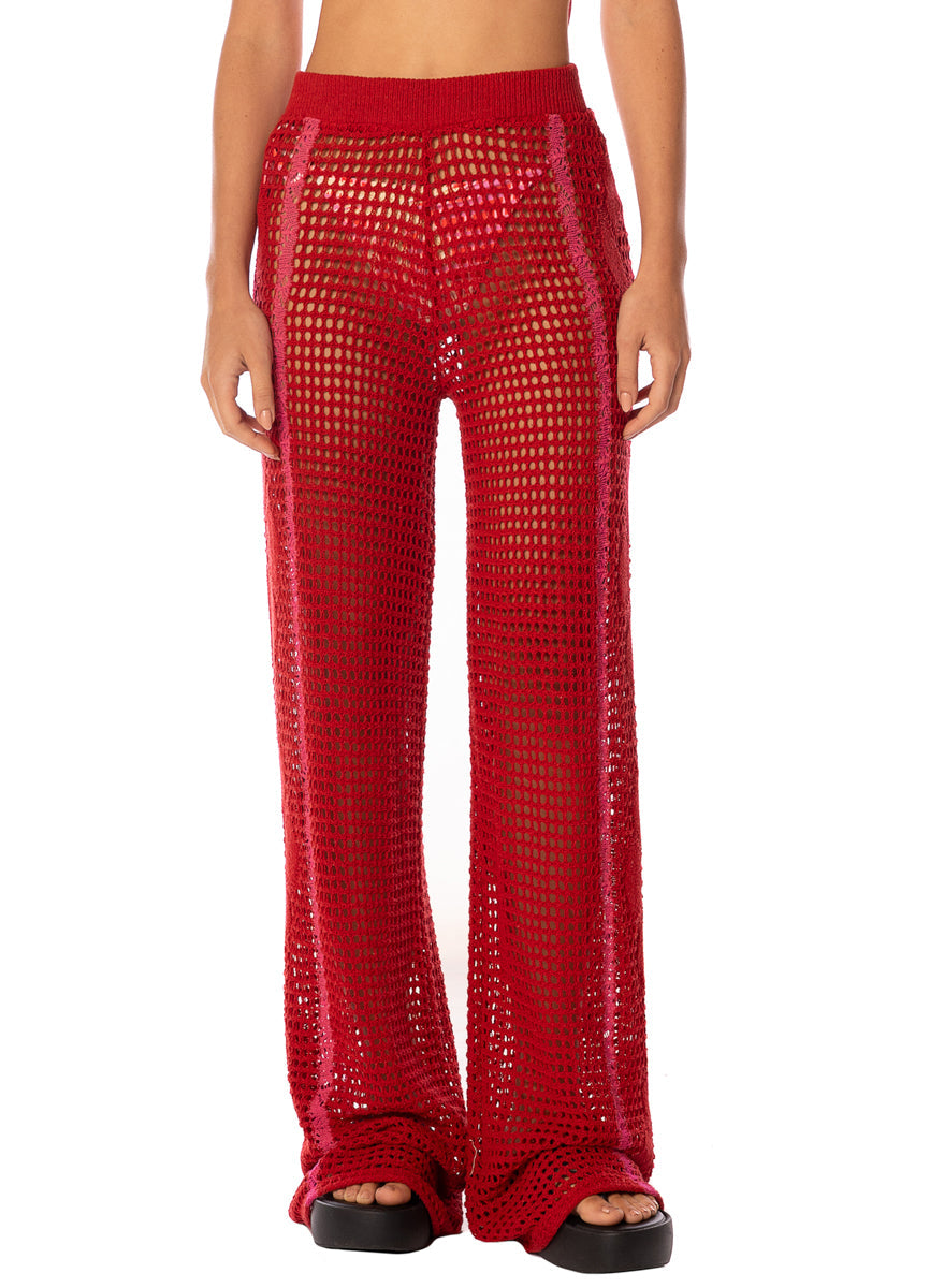 Flame Coral Novelle Pants