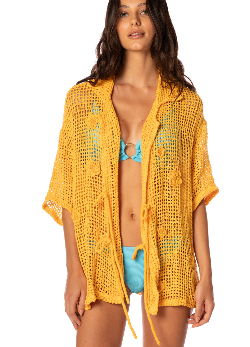 Golden Blossom Amarantta Long Shirt