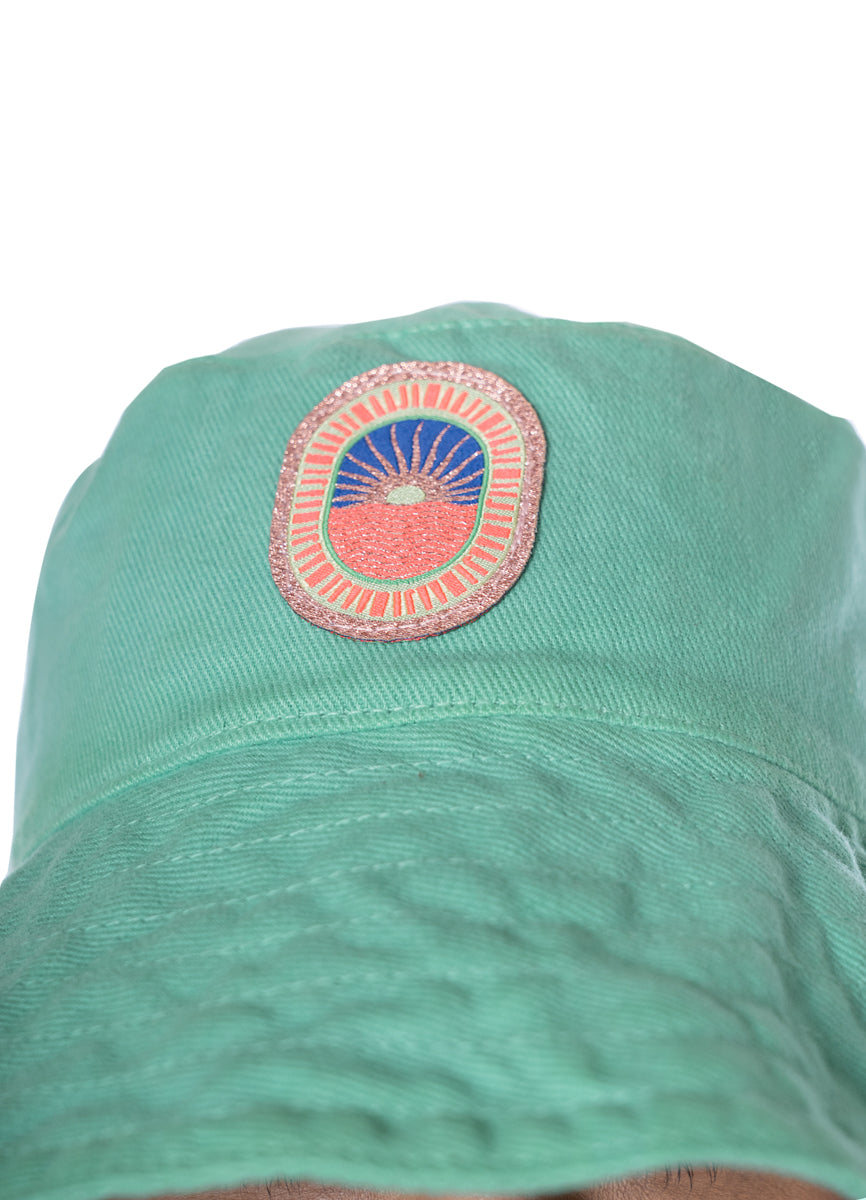 Emerald Brocade Rita Hat
