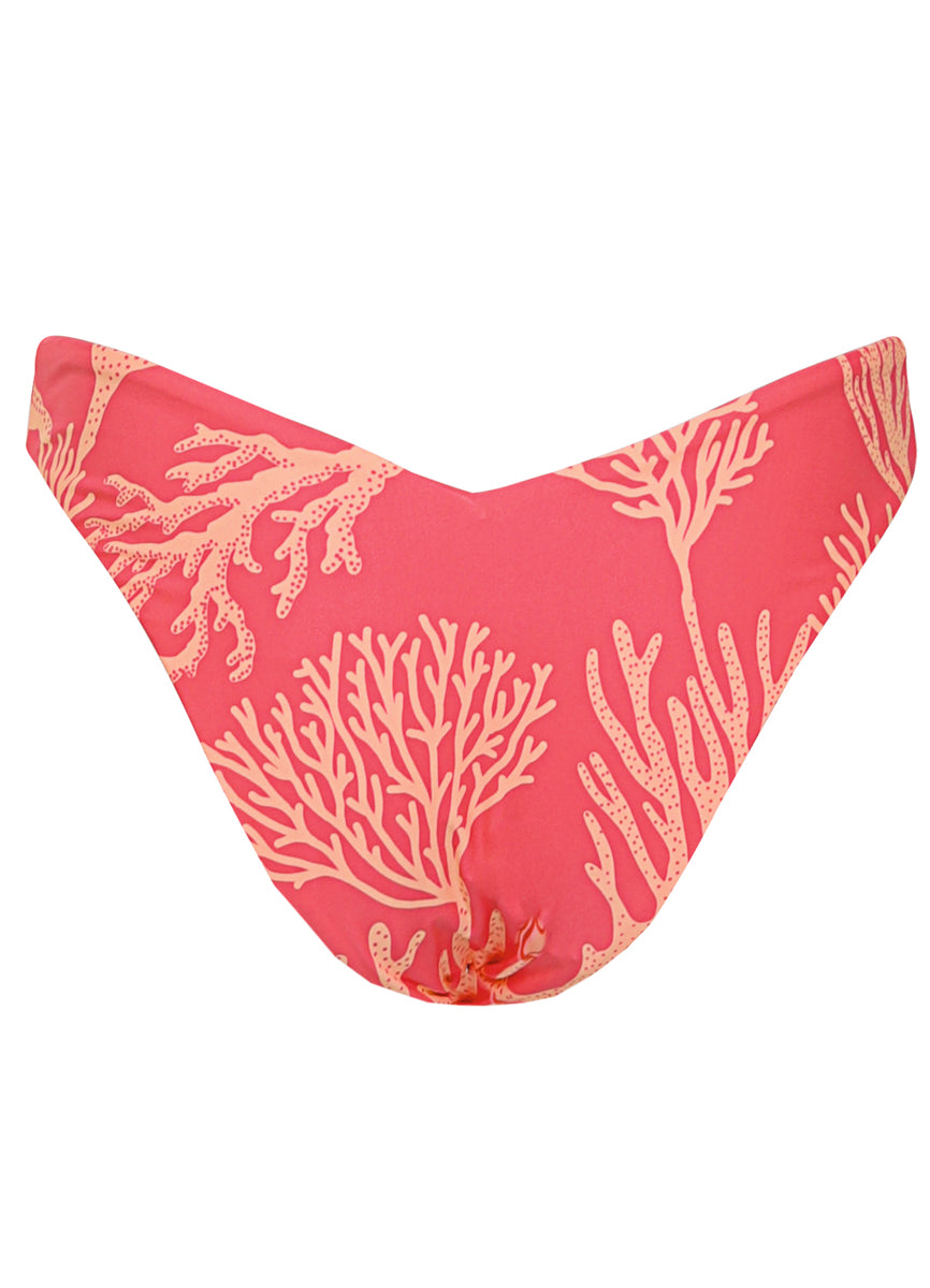 Coral Reef Valerya Regular Rise Double V Bikini Bottom