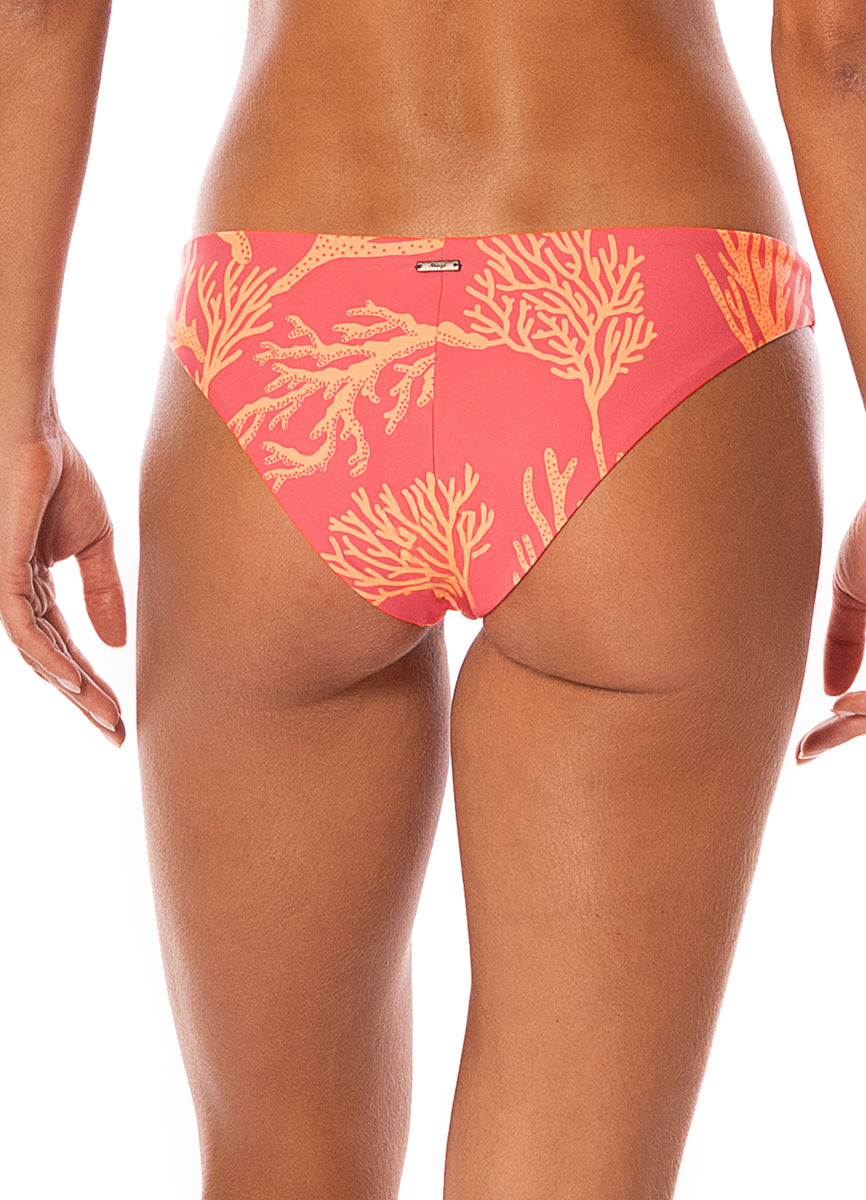 Coral Reef Iconic Low Rise Tie Side Bikini Bottom
