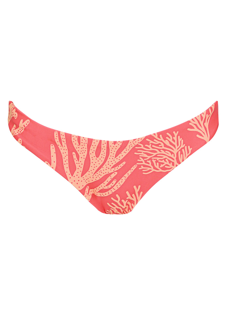 Coral Reef Iconic Low Rise Tie Side Bikini Bottom