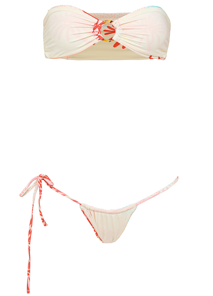 Cali Sea Cally Strapless Bandeau Bikini Top