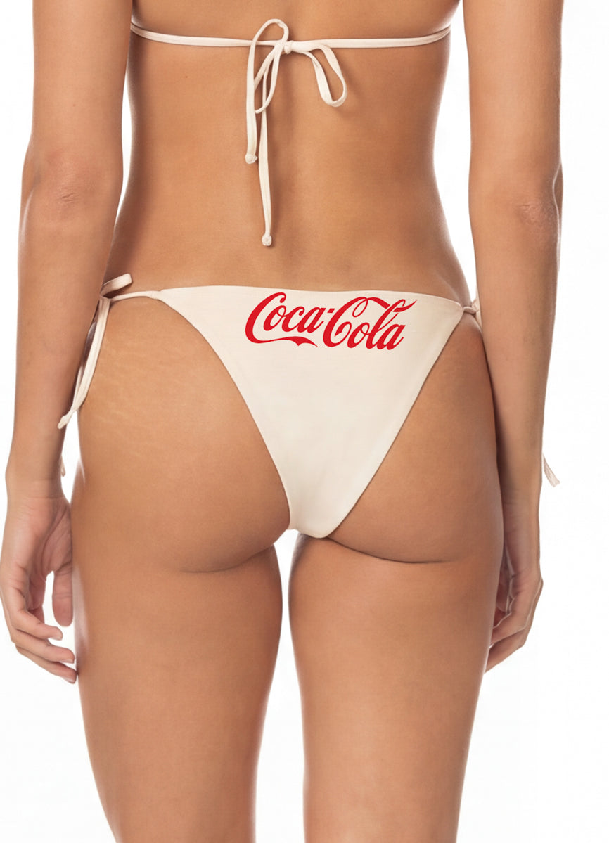 Coca-Cola Sunflash Low Rise Tie Side Bikini Bottom