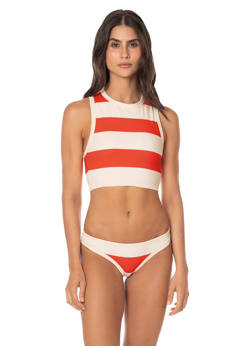 Sunny Cola Aisha Halter Crop Top Bikini Top