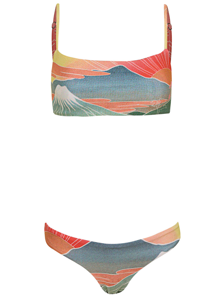 Sakura Scenery Flirt Low Rise Thin Side Bikini Bottom