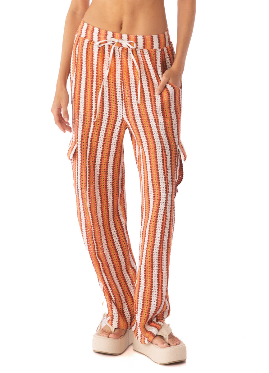 Stripe Crochet Elodie Pants