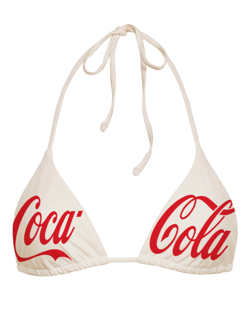 Coca-Cola Balmy Sliding Triangle Bikini Top