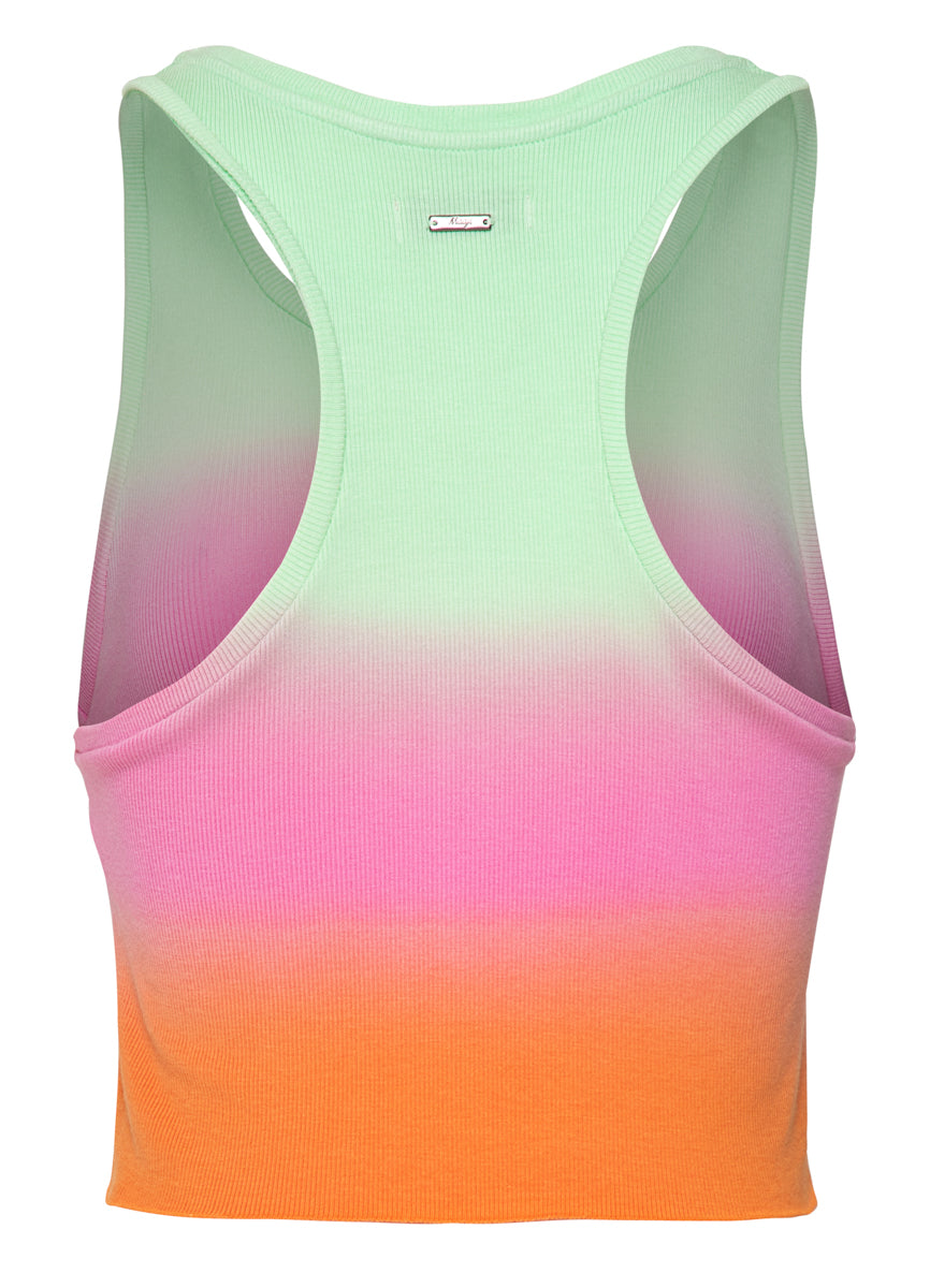 Colorful Dye Odalys Beachwear Crop Top