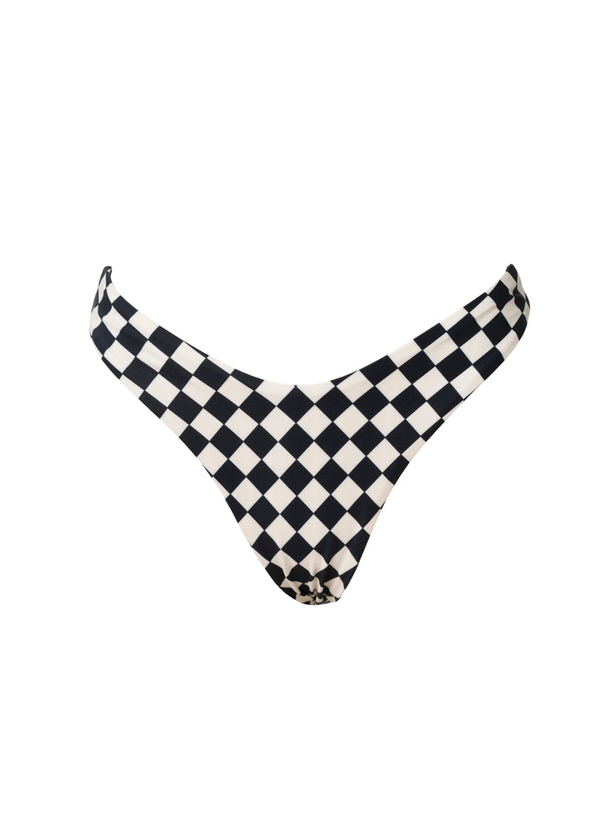 Tropic Chess Splendour Regular Rise Thin Side Bikini Bottom
