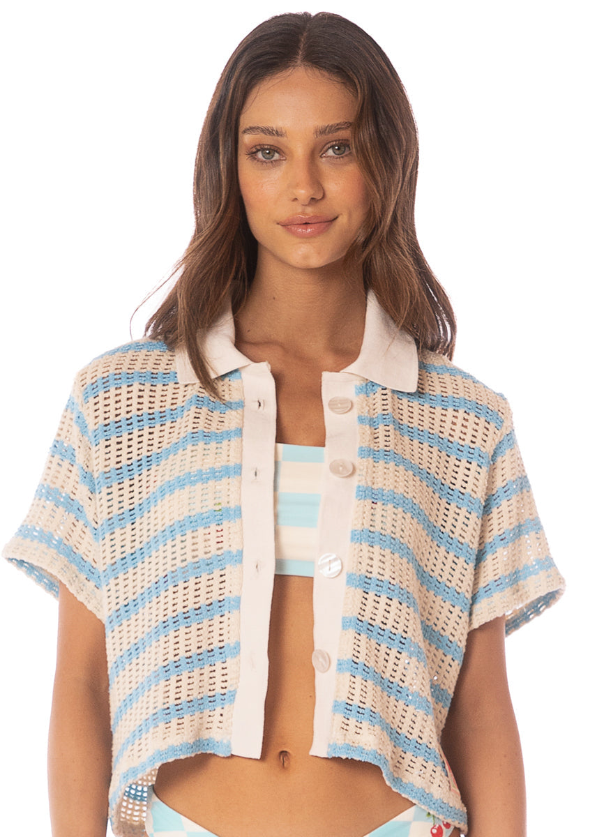 Icy Stripes Wavy Shirt