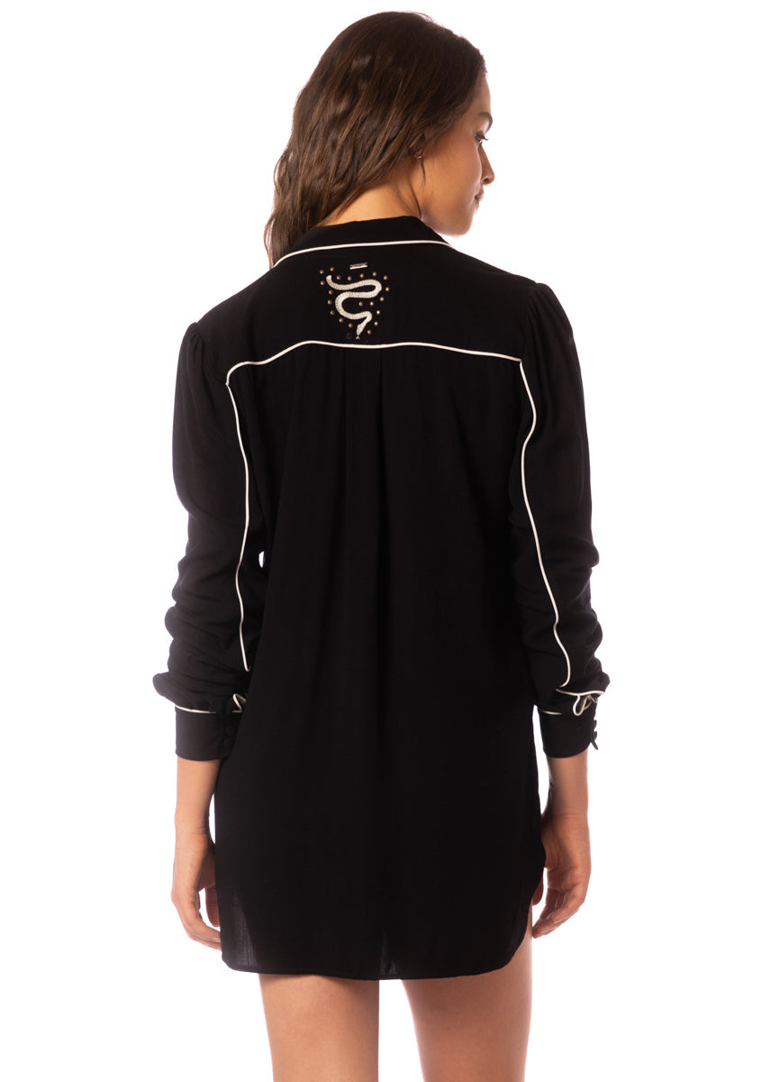 Midnight Shadow Juicy Long Shirt