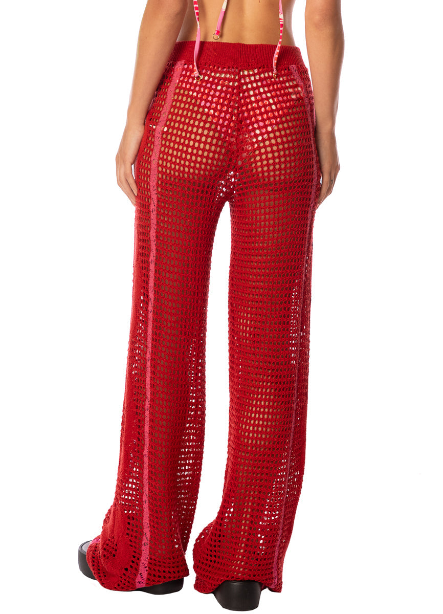 Flame Coral Novelle Pants