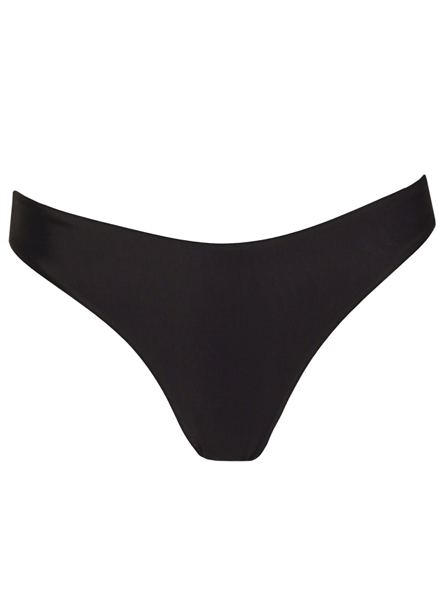 Midnight Black Sublimity Regular Rise Classic Bikini Bottom