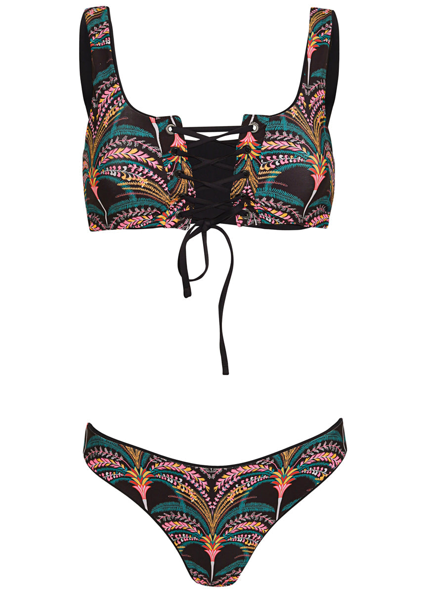 Midnight Black Sublimity Regular Rise Classic Bikini Bottom