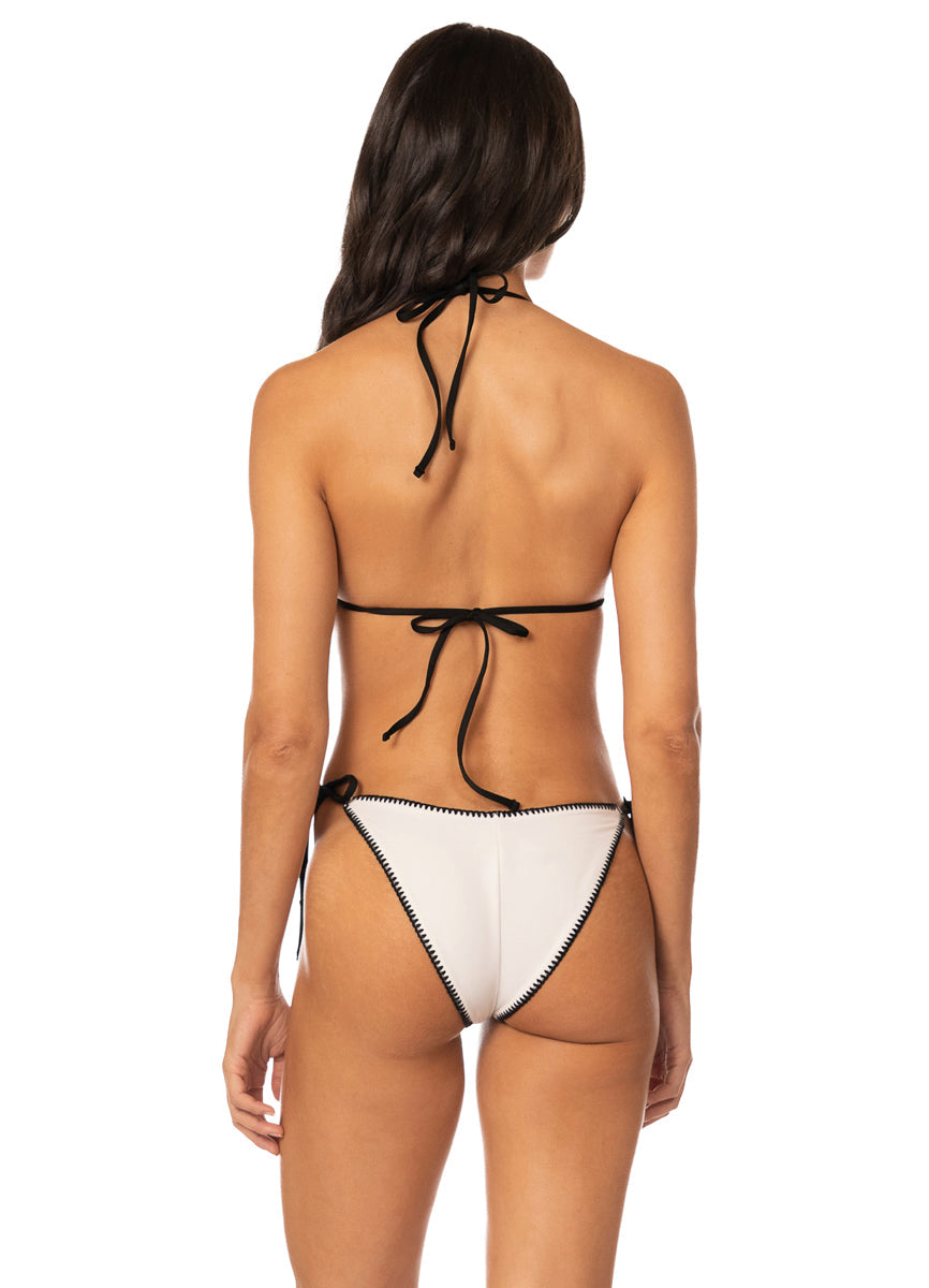 Ivory Shores Splenium Low Rise Tie Side Bikini Bottom