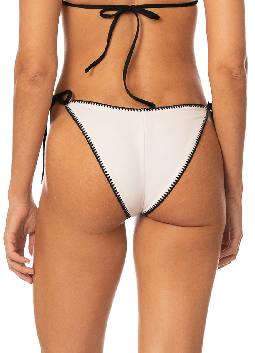 Ivory Shores Splenium Low Rise Tie Side Bikini Bottom