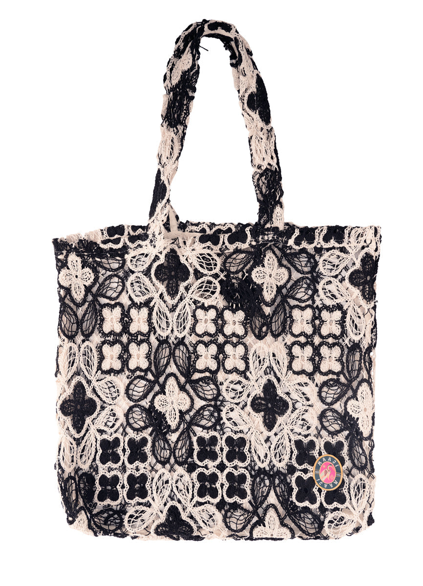 Floral Knit Tessa Tote Bags