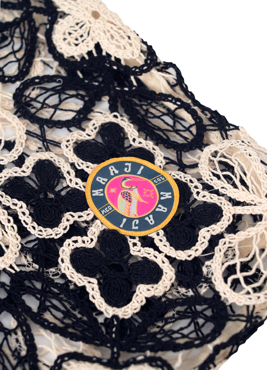 Floral Knit Tessa Tote Bags