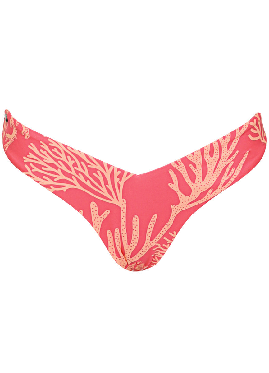 Coral Reef Valerya Regular Rise Double V Bikini Bottom