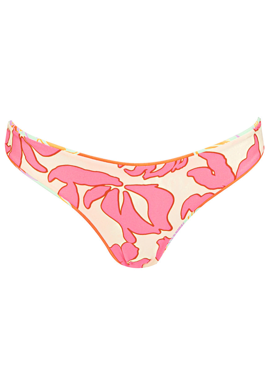 Hawaiian Floral Iconic Low Rise Thin Side Bikini Bottom