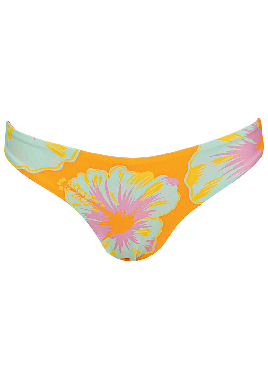 Hawaiian Floral Iconic Low Rise Thin Side Bikini Bottom