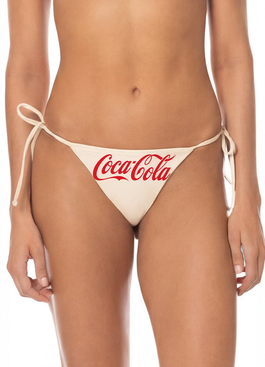 Coca-Cola Sunflash Low Rise Tie Side Bikini Bottom
